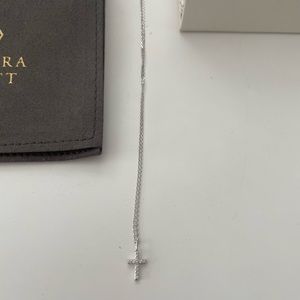 Cross 14k white gold. 0.048 carats. Brand new never worn .